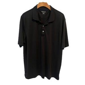 Amazon Essentials Mens Black Polo Shirt Large